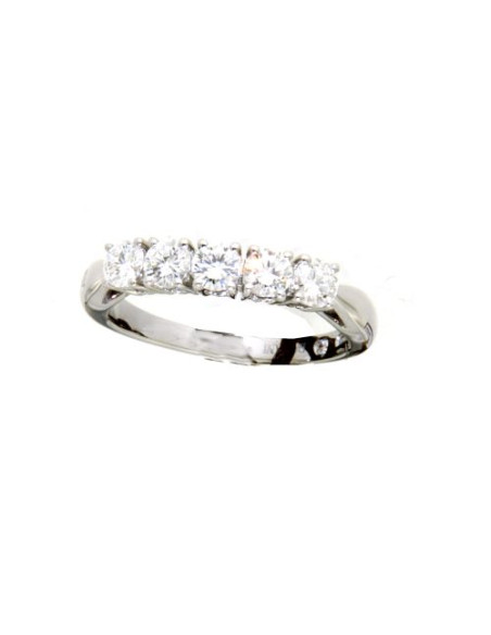 DAMIANI CUPIDO ANELLO IN ORO BIANCO CON 5 DIAMANTI 0,35 ct