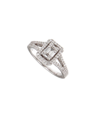 LJ ROMA DIAMOND collection ring in white gold and diamonds 0.57ct - VR25912DWS
