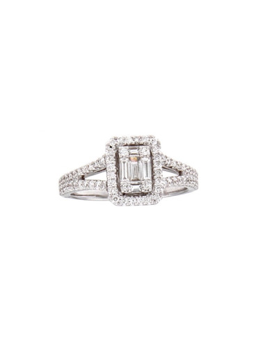 LJ ROMA DIAMOND collection ring in white gold...