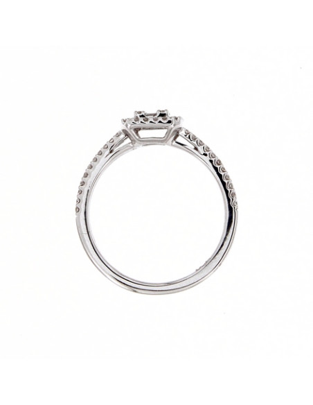 LJ ROMA DIAMOND collection ring in white gold and diamonds 0.57ct - VR25912DWS