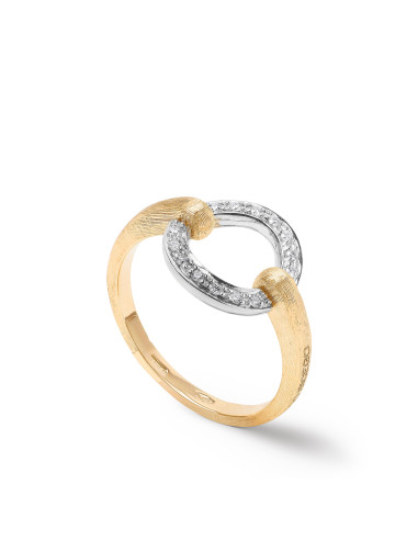 Marco Bicego Jaipur Link Ring yellow gold and diamonds ref: AB636-B1