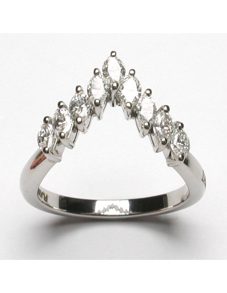 DAMIANI FORME DELLA FEMMINILITA' anello in platino e diamanti 0.90 ct