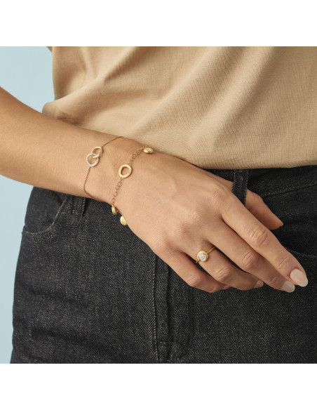 Marco Bicego Jaipur Link Anello in oro giallo e diamanti ref: AB471-B