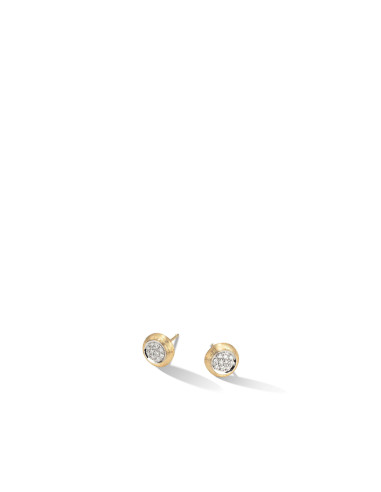 Marco Bicego Jaipur Link Earrings  yellow gold and diamonds ref: OB1377-B