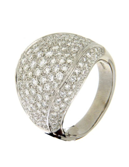 DAMIANI CLASSIC anello in oro bianco e diamanti 2.28 ct