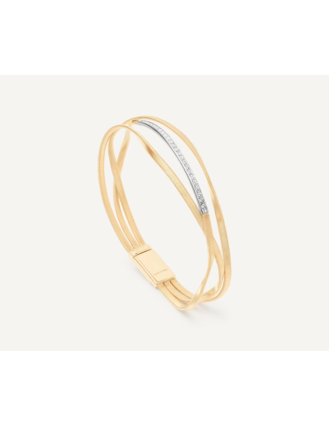 Marco Bicego Marrakech bracelet yellow gold white gold and diamonds ref SG39 B