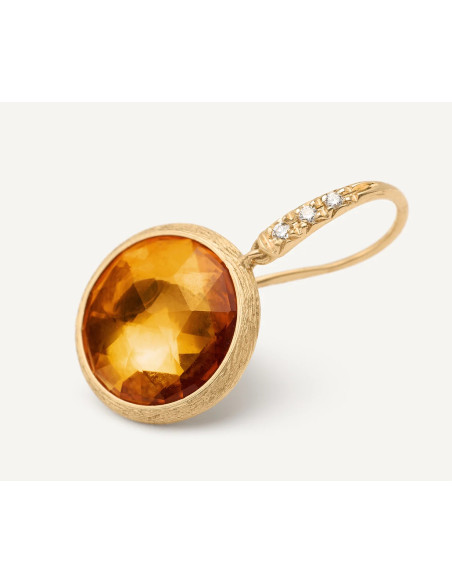 Marco Bicego Jaipur Серьги из желтого золота, цитриновый кварц и бриллианты, арт.: OB1739-AB-QG01