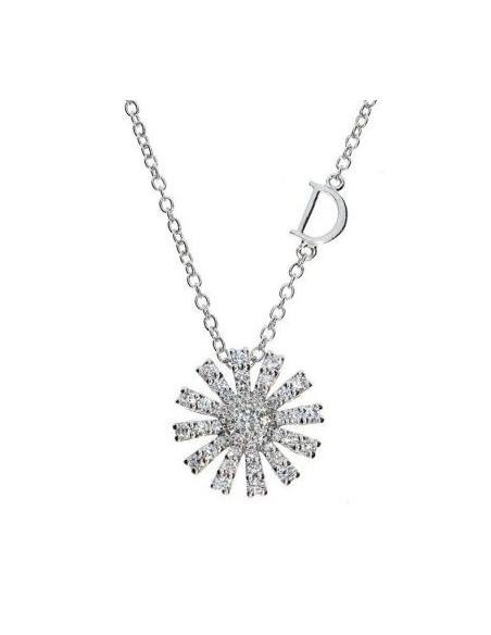 DAMIANI MARGHERITA COLLANA IN ORO BIANCO E DIAMANTI 12mm - 20072756