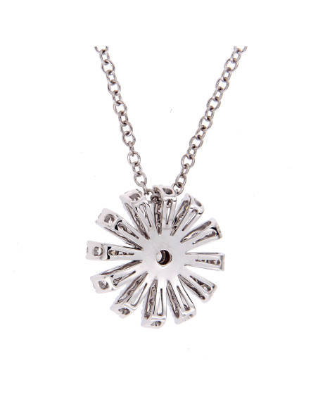 DAMIANI MARGHERITA COLLANA IN ORO BIANCO E DIAMANTI 12mm - 20072756