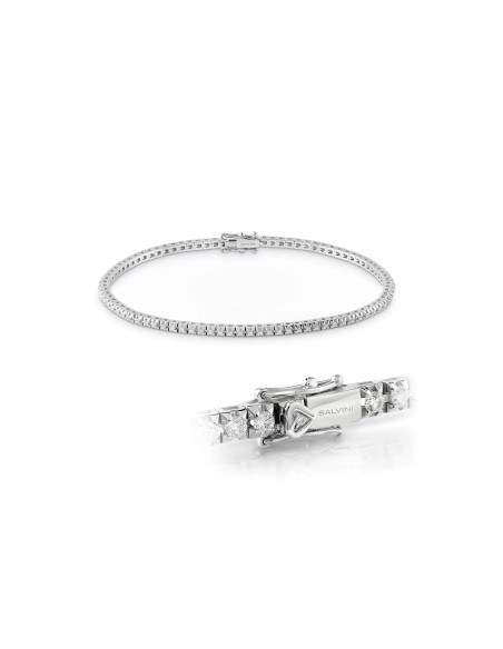 SALVINI Battito „Tennis“-Armband aus Weißgold und Diamanten 0.70 ct – 20079849