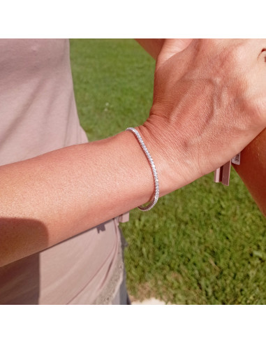 SALVINI Battito „Tennis“-Armband aus Weißgold...