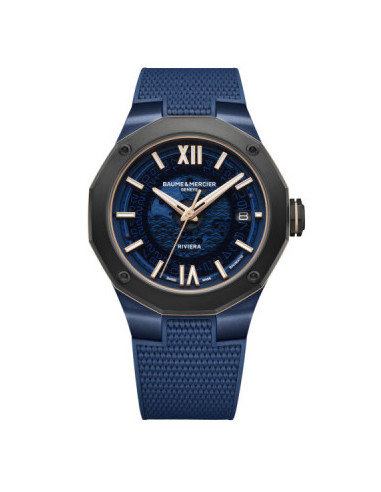 BAUME & MERCIER RIVIERA сталь и титан на резина...