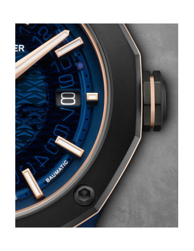 BAUME & MERCIER RIVIERA сталь и титан на резина...