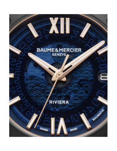 BAUME & MERCIER RIVIERA сталь и титан на резина...