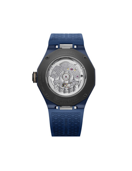 BAUME & MERCIER RIVIERA steel and titanium on rubber - M0A10769