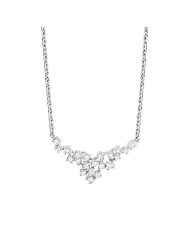 Damiani Mimosa necklace in white gold and...
