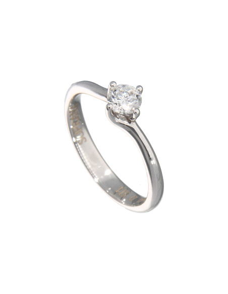 SOPRANA коллекция DIAMONDS кольцо VALENTINO из белого золота с бриллиантом 0,30 карата цвета D - GIA