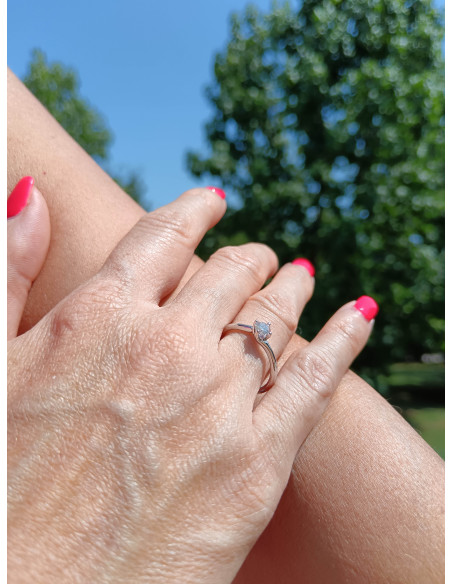SOPRANA коллекция DIAMONDS кольцо VALENTINO из белого золота с бриллиантом 0,30 карата цвета D - GIA