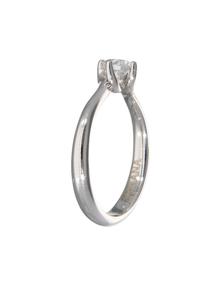 SOPRANA коллекция DIAMONDS кольцо VALENTINO из белого золота с бриллиантом 0,41 карата цвета D - GIA