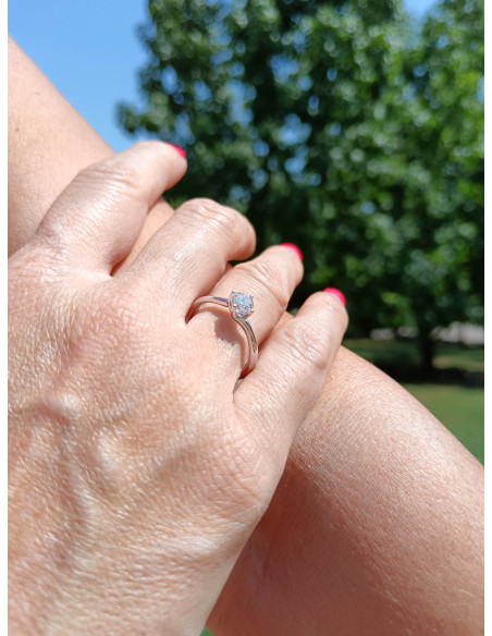 SOPRANA коллекция DIAMONDS кольцо VALENTINO из белого золота с бриллиантом 0,50 карата цвета D - IGI