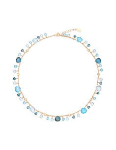 Marco Bicego Paradise Halskette aus Gold, Blautopas und...