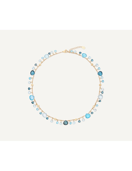 Marco Bicego Paradise Halskette aus Gold, Blautopas und London – Ref. CB2584-E-TP01