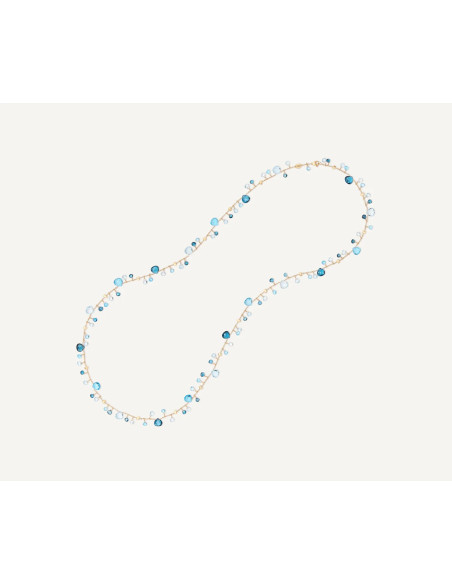 Marco Bicego Paradise Halskette aus Gold, Blautopas und London – Ref. CB2585-TP01