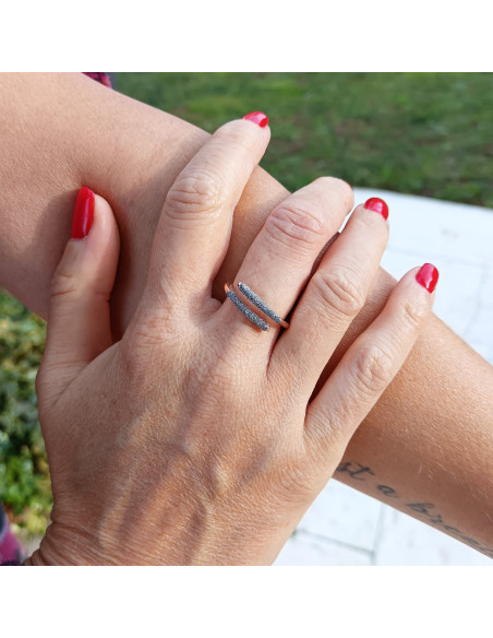Pesavento INCONTRI GOLD 18kt gold ring with diamond powder Ref: YINCA001/M