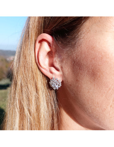 DAMIANI MIMOSA серьги из белого золота и...