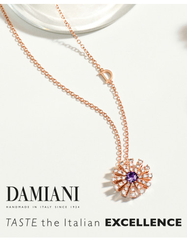 DAMIANI MARGHERITA COLLANA IN ORO ROSA DIAMANTI...