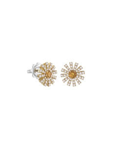 DAMIANI MARGHERITA YELLOW GOLD DIAMONDS AND CITRINE...
