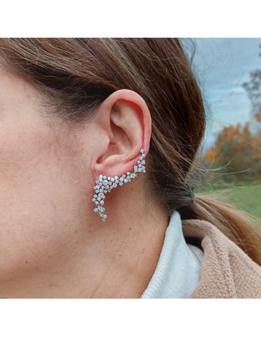 Damiani Mimosa Ohrringe aus Weißgold mit...