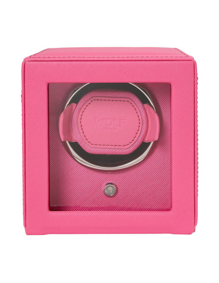 WOLF CUB WINDER WITH COVER Einzeluhr Wickler rosa - 461190
