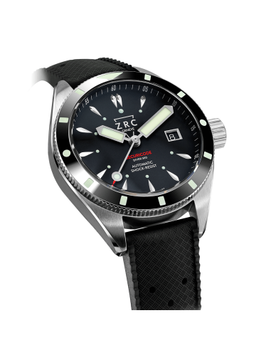 ZRC SECURICODE DIVER300 acciaio su gomma - 39mm...