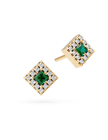 GOLAY Emerald Collection Gold, Diamond and Emerald Earrings 0.16 ct - OPV496DSMG