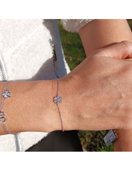 Crivelli Diamonds Collection Armband "BLUME" aus Gold und Diamanten 0.24 ct - 370-XB2343