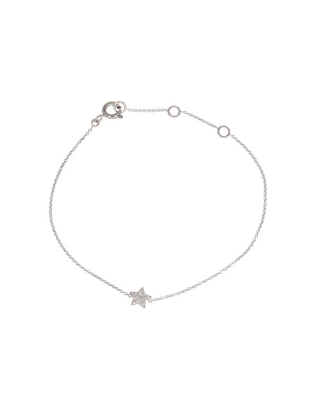 Crivelli Diamonds Collection Gold "STAR" bracelet with diamonds 0.06 ct - 370-XB1732