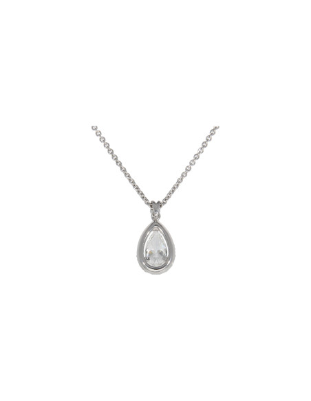 Crivelli Diamonds Collection "DROP" Necklace in gold and diamonds 0.96 ct - 372-3664
