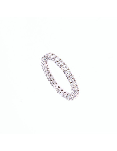 DAMIANI VERAMORE ANELLO ETERNITY in oro bianco e diamanti 0.87 ct