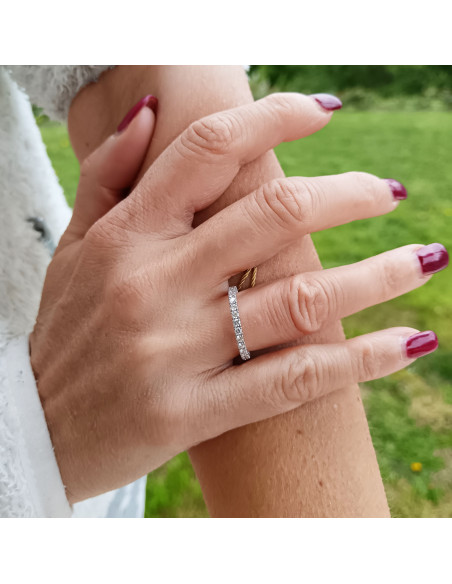 DAMIANI VERAMORE Ewigkeitsring Weißgold mit Diamanten 0.87 ct