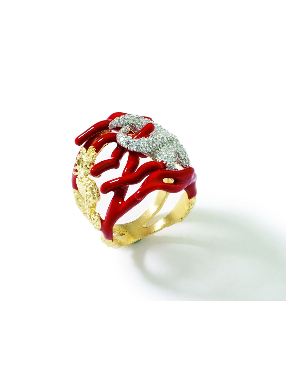 Anelli con sales corallo rosso prezzi