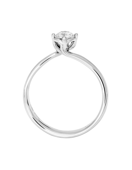 Diamond Invest collezione Rugiada anello oro bianco e diamante ct. 0.50