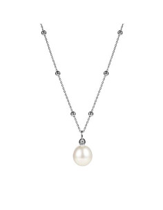 UTOPIA PERLAGE collana in oro bianco con diamanti e perla 11.70 ref: JPG1BB009