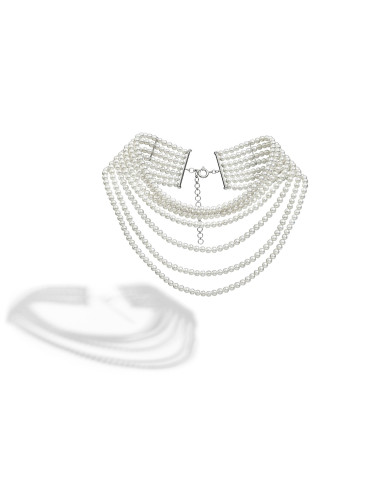 UTOPIA AQUA Weißgold-Halskette und Perlen 5-5.5 ref: FWC3012