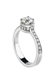 DAMIANI BELLE EPOQUE ANELLO IN ORO BIANCO 0.50 ct