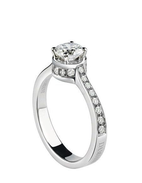 DAMIANI BELLE EPOQUE ANELLO IN ORO BIANCO 0.50 ct