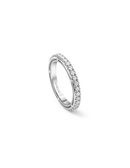 DAMIANI D-SIDE ETERNITY RING WHITE GOLD 0.48 ct - 20083410