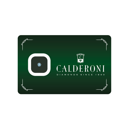 Calderoni Diamante certificato in blister : carati 0.05 G IF