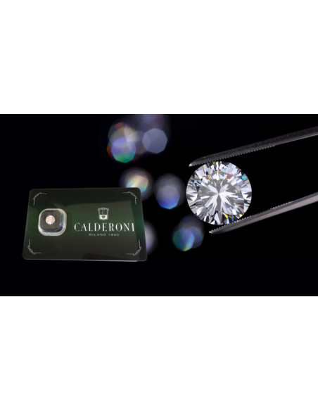 Calderoni сертифицированный бриллиант в блистерной упаковке: карат 0.16 G IF