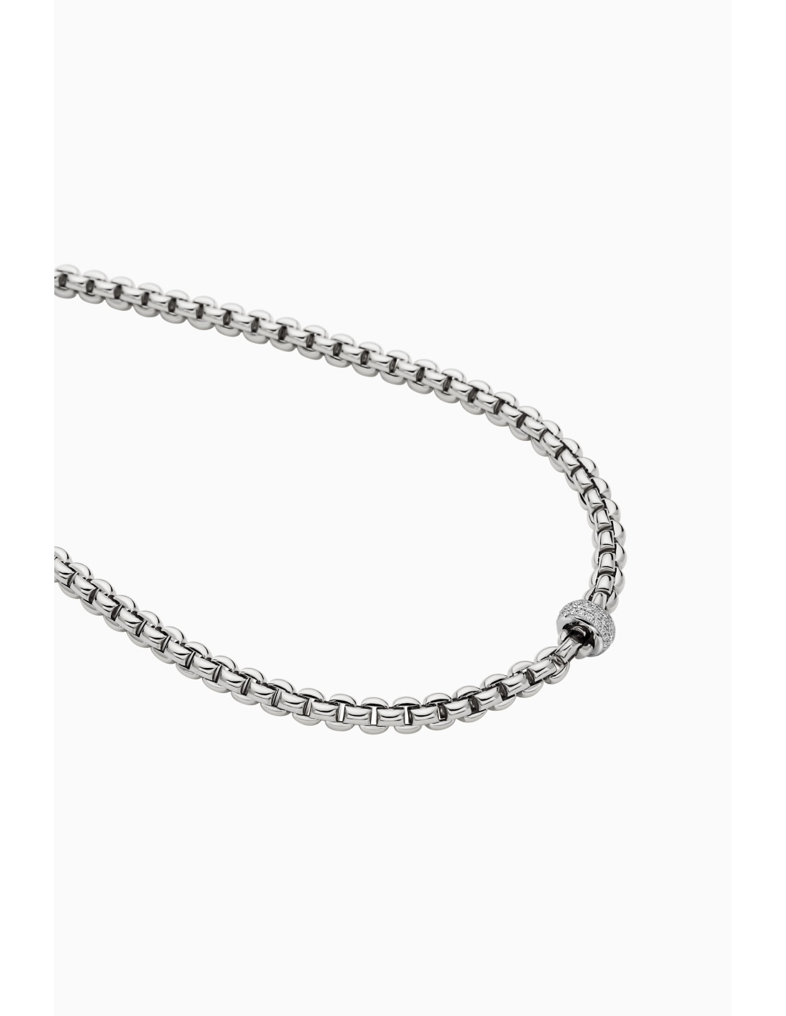 Fope Necklace Flex'It Eka in gold and diamonds ref 721C-PAVE